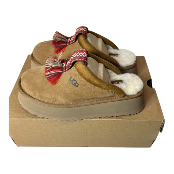 UGG Women's TAZZLE Slipper, Chestnut Size 6 - Picture 3 of 11